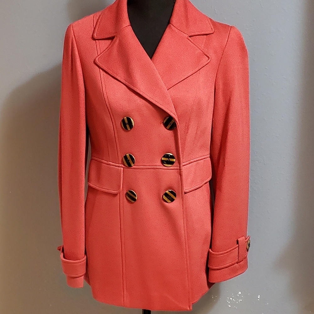 Alfani Peach double button up jacket - size 6